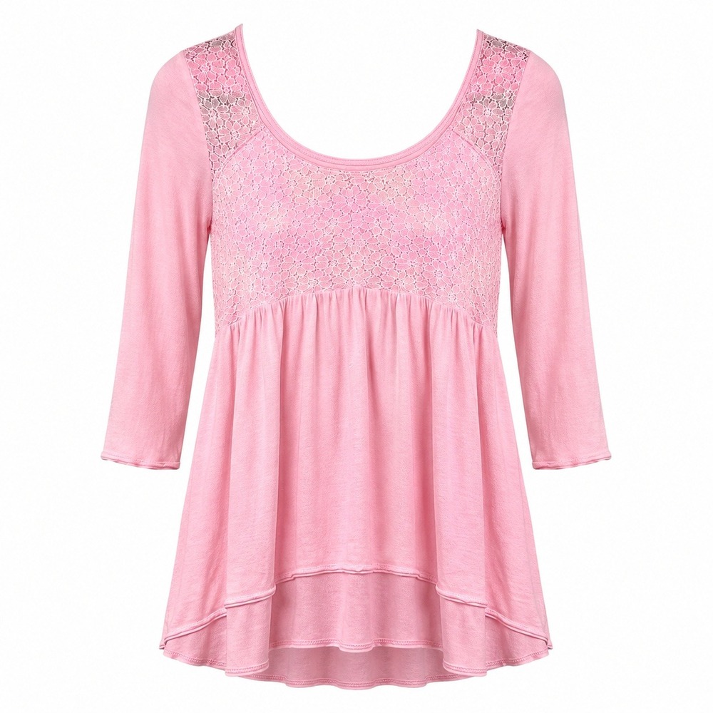 Y2K Hollister Coquette Babydoll Lace Detail Top Womens‎ Sz M Fairycore Soft Girl